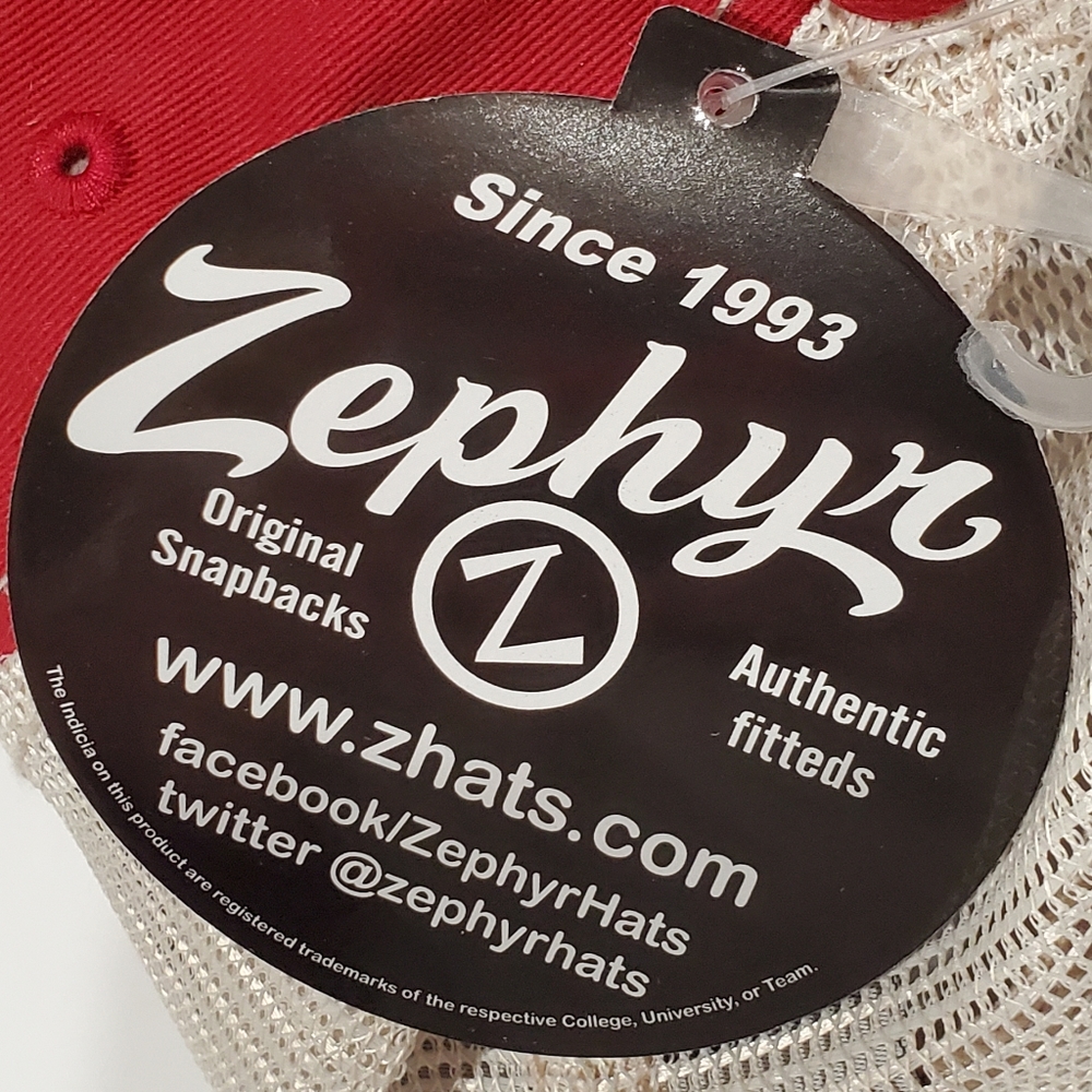 Zephyr Brand Custom Circle Z Red Trucker Baseball Cap Hat Unisex OSFM NWT - Picture 8 of 12